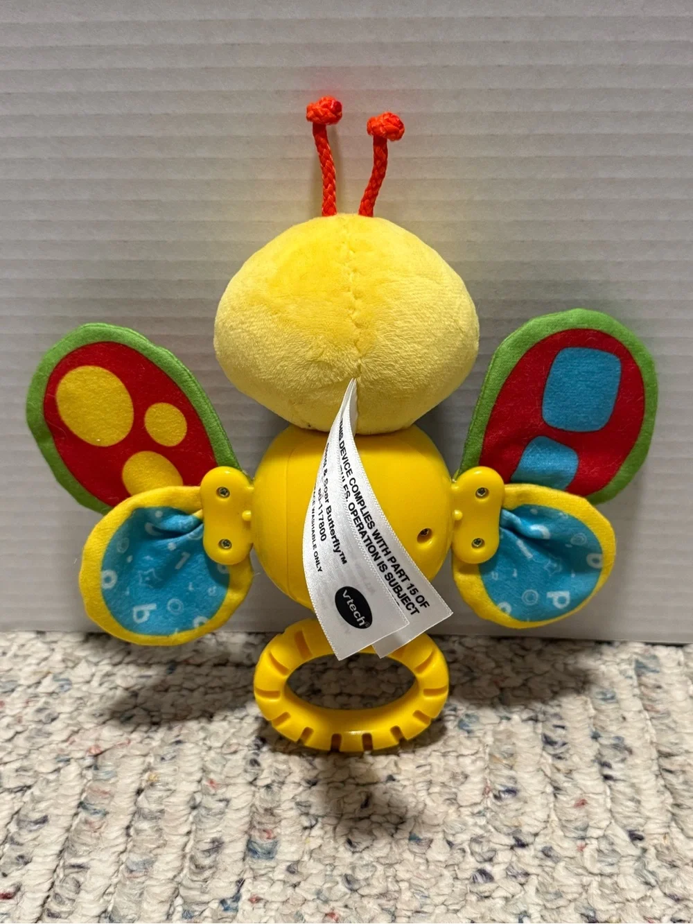 Vtech Sing & Soar Butterfly Baby TeachShapes, Numbers, Sounds, Grasping-tested